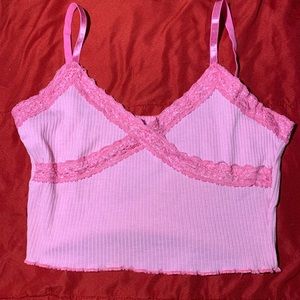 Unbranded pink trendy tank / crop top
